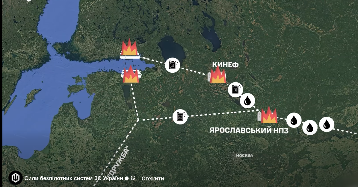 «Білі ночі стають чорними»: у СБС розповіли подробиці ударів по російськім портам Приморськ та Усть-Луга