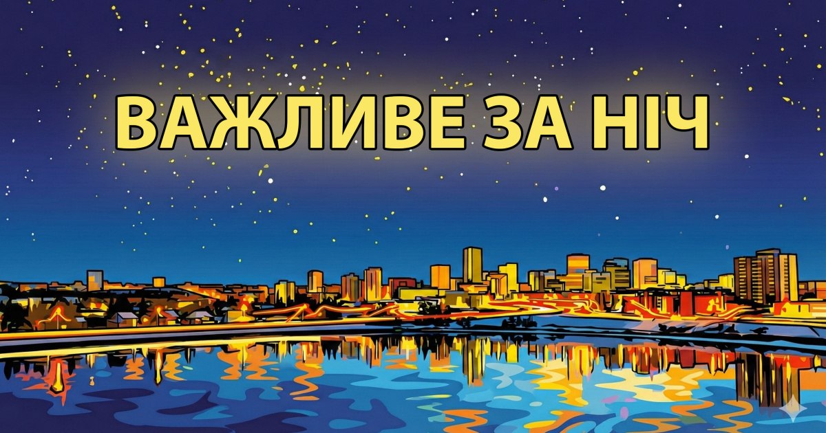 ВАЖЛИВЕ ЗА НІЧ