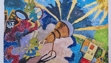 Автор этого рисунка - один из победителей прошлогоднего конкурса Павел Базилевский, 6 лет.