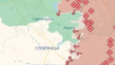 Фрагмент карты Deepstatemap.live