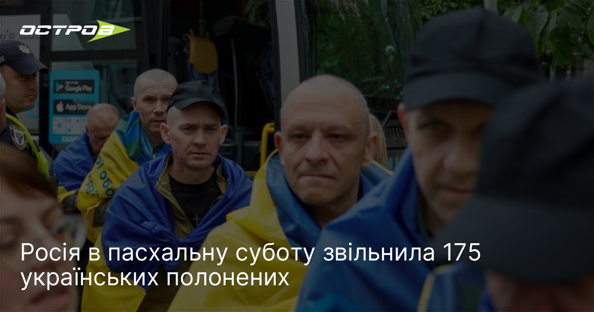 Росія в пасхальну суботу звільнила 175 українських полонених.
